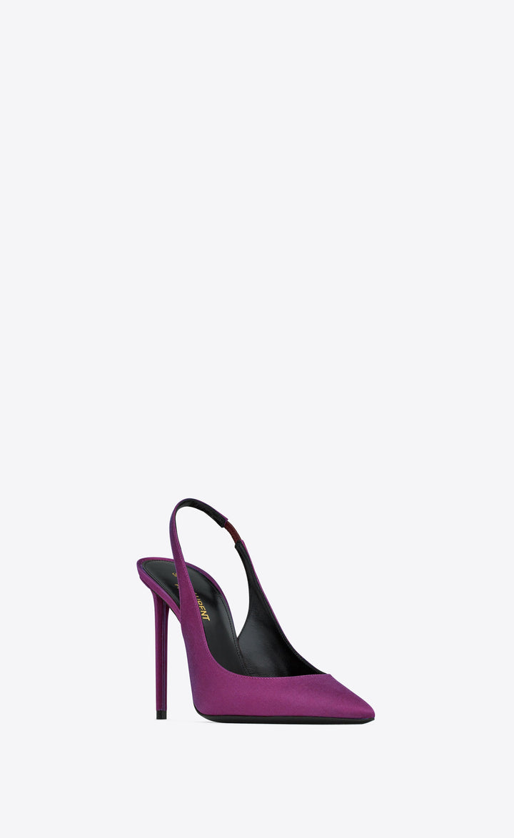 Ysl Zoe Pointed Toe Slingback Pump