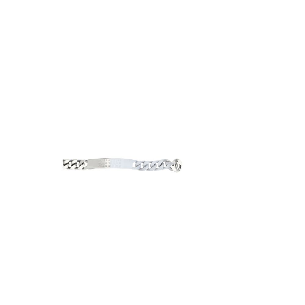 MM6 Minimal Logo Id Tag Bracelet