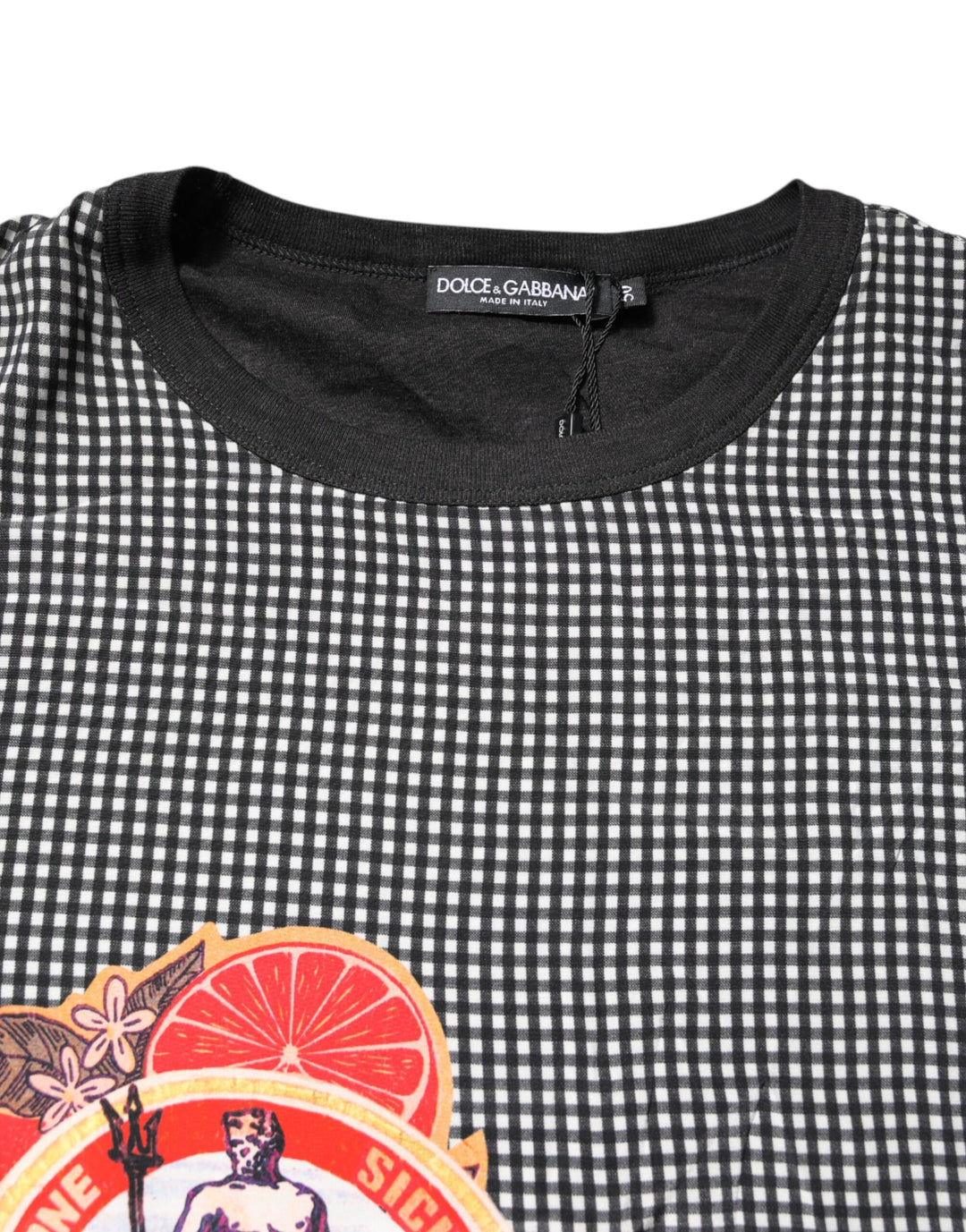 Dolce &amp; Gabbana Sample Sale Dolce &amp; Gabbana Black Graphic Print Short Sleeve T-shirt - | Designer outlet