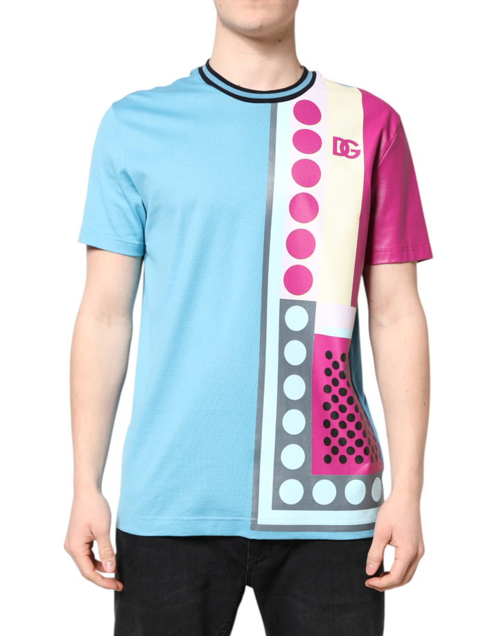 Dolce &amp; Gabbana Sample Sale Dolce &amp; Gabbana Multicolor Printed Logo Short Sleeve T-shirt - | Designer outlet