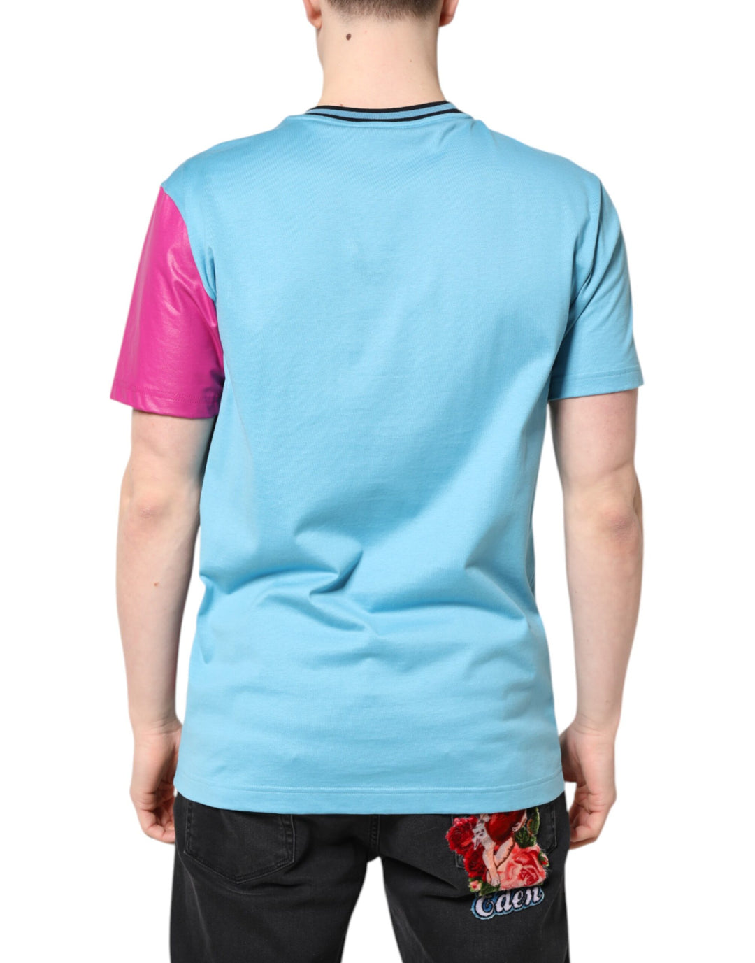 Dolce &amp; Gabbana Sample Sale Dolce &amp; Gabbana Multicolor Printed Logo Short Sleeve T-shirt - | Designer outlet