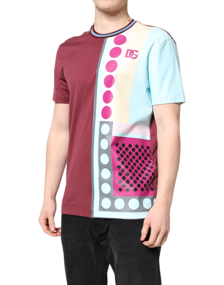 Dolce &amp; Gabbana Sample Sale Dolce &amp; Gabbana Multicolor Printed Logo Short Sleeve T-shirt - | Designer outlet
