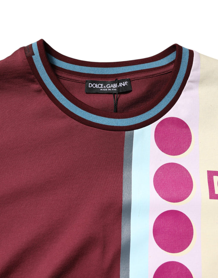 Dolce &amp; Gabbana Sample Sale Dolce &amp; Gabbana Multicolor Printed Logo Short Sleeve T-shirt - | Designer outlet