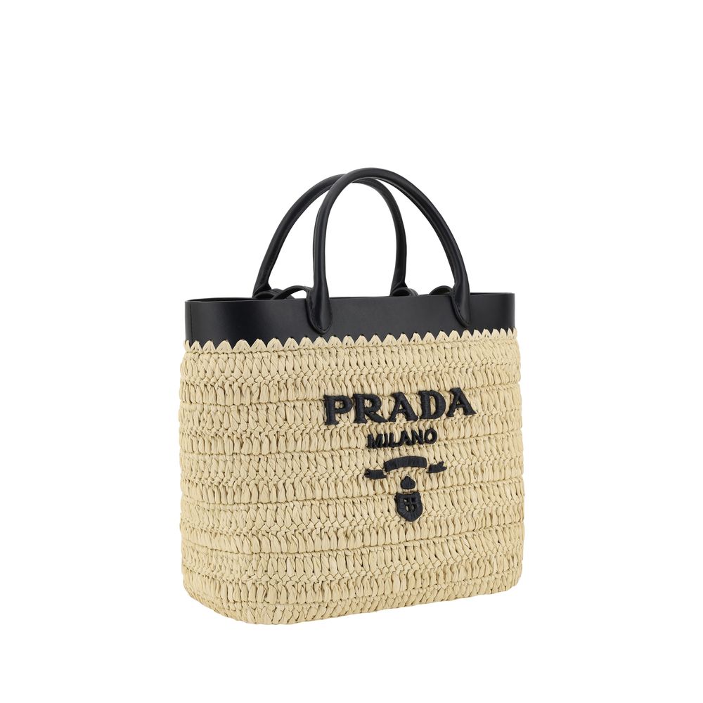 Prada Woven raffia Tote Bag