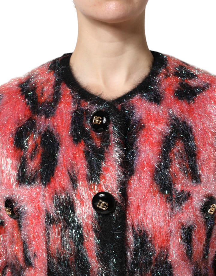 Dolce &amp; Gabbana Sample Sale Dolce &amp; Gabbana Red Mohair Wool Button Down Cardigan Sweater - | Designer outlet