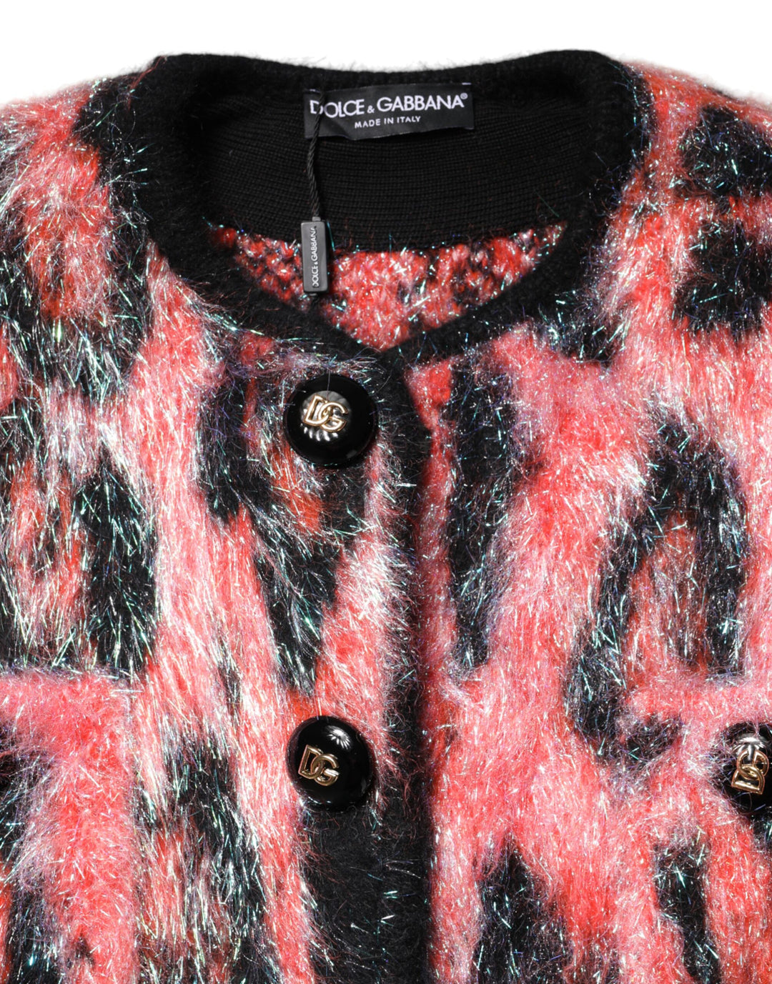 Dolce &amp; Gabbana Sample Sale Dolce &amp; Gabbana Red Mohair Wool Button Down Cardigan Sweater - | Designer outlet