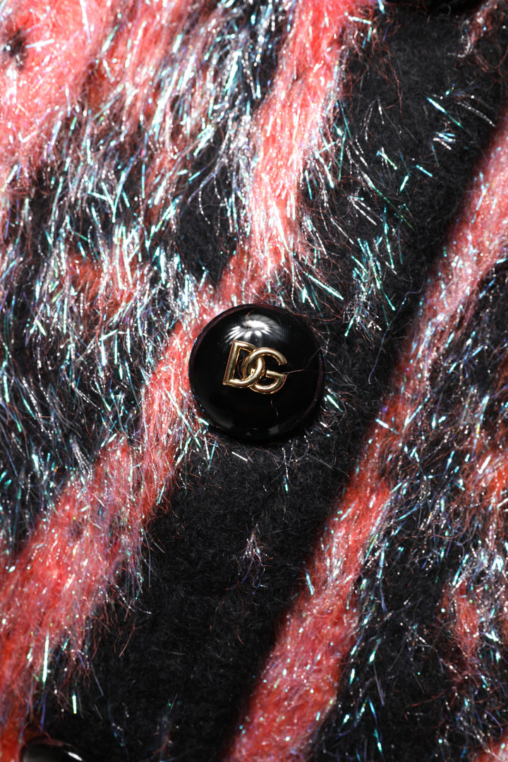 Dolce &amp; Gabbana Sample Sale Dolce &amp; Gabbana Red Mohair Wool Button Down Cardigan Sweater - | Designer outlet