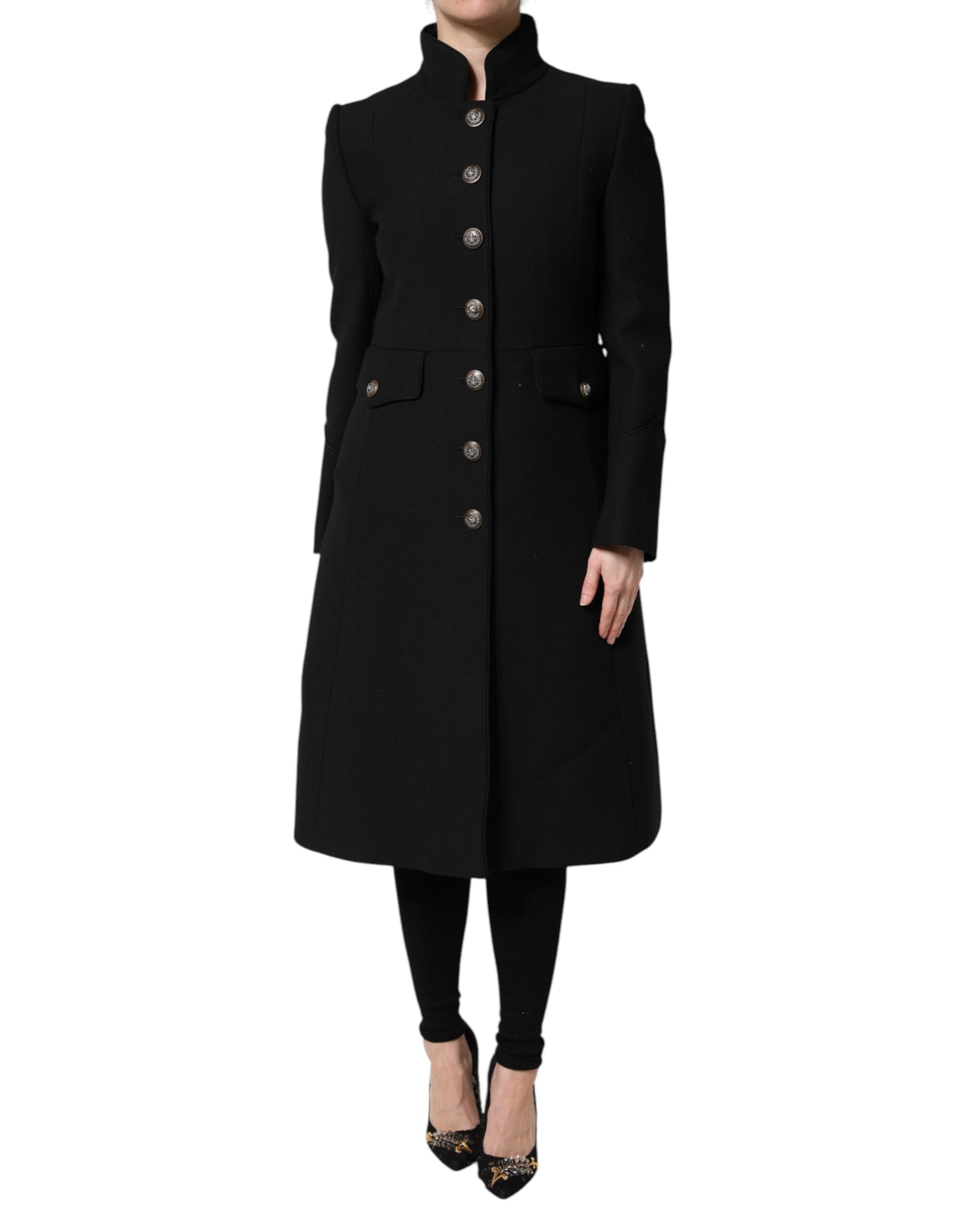 Coat Wish Cappotto Forest Green Wool Coat: Handmade Double