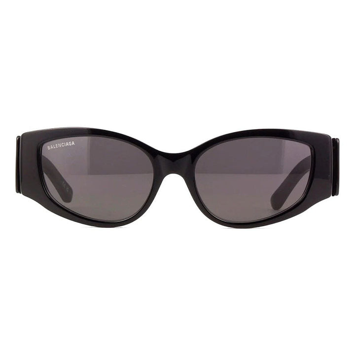 Balenciaga Cat Eye Full Rim, with a Black frame and Grey lens.