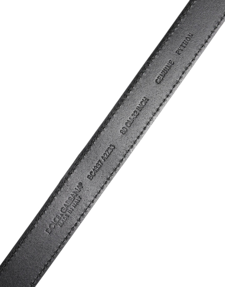 Dolce &amp; Gabbana Red Exotic Leather Brass Metal Buckle Belt by Dolce &amp; Gabbana outlet now on sale