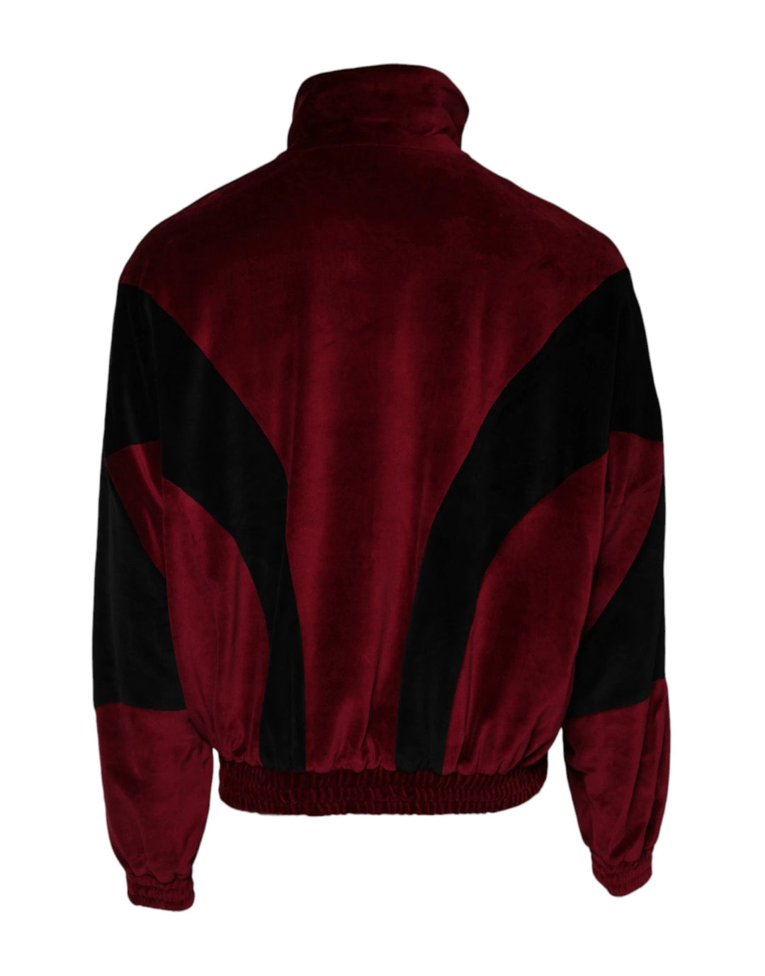 Dolce &amp; Gabbana Sample Sale Dolce &amp; Gabbana Red Black Cotton Logo FullZip Bomber Jacket - | Designer outlet