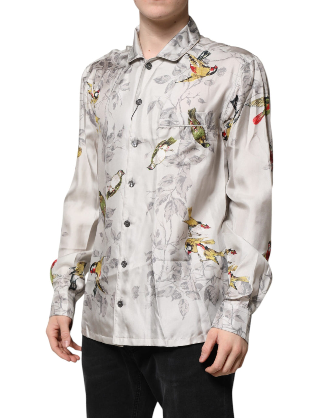 Dolce &amp; Gabbana Sample Sale Dolce &amp; Gabbana Multicolor Silk Printed Button Down Shirt - | Designer outlet