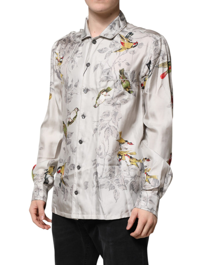 Dolce &amp; Gabbana Sample Sale Dolce &amp; Gabbana Multicolor Silk Printed Button Down Shirt - | Designer outlet
