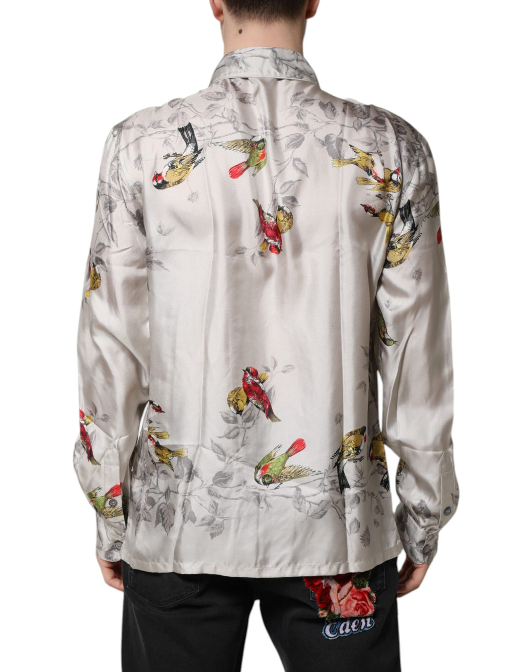 Dolce &amp; Gabbana Sample Sale Dolce &amp; Gabbana Multicolor Silk Printed Button Down Shirt - | Designer outlet