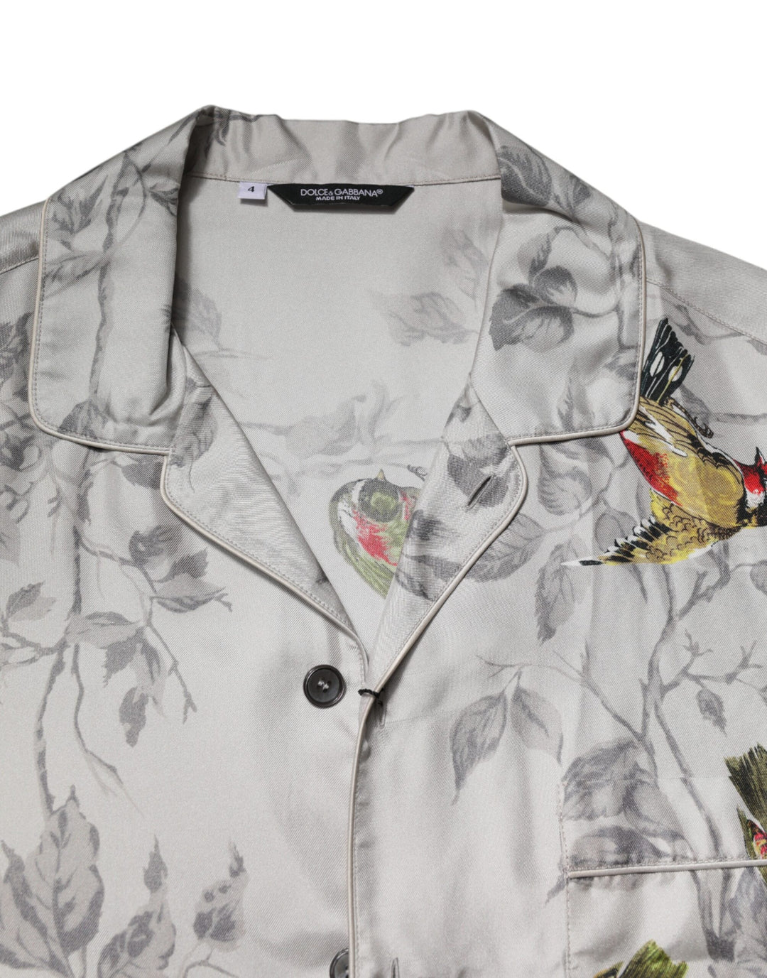 Dolce &amp; Gabbana Sample Sale Dolce &amp; Gabbana Multicolor Silk Printed Button Down Shirt - | Designer outlet