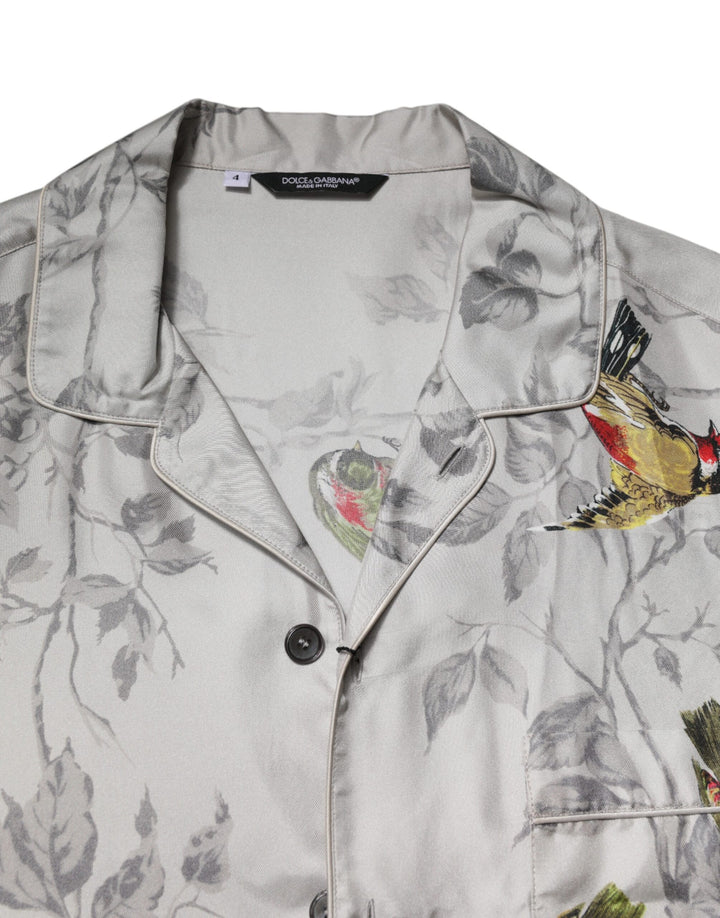 Dolce &amp; Gabbana Sample Sale Dolce &amp; Gabbana Multicolor Silk Printed Button Down Shirt - | Designer outlet