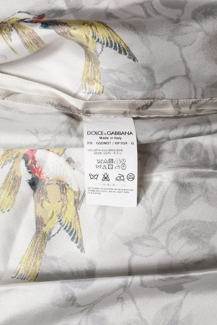 Dolce &amp; Gabbana Sample Sale Dolce &amp; Gabbana Multicolor Silk Printed Button Down Shirt - | Designer outlet