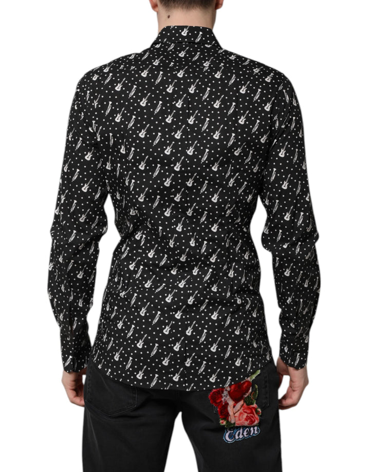 Dolce &amp; Gabbana Sample Sale Dolce &amp; Gabbana Black GOLD Instrument Embellished Shirt - | Designer outlet