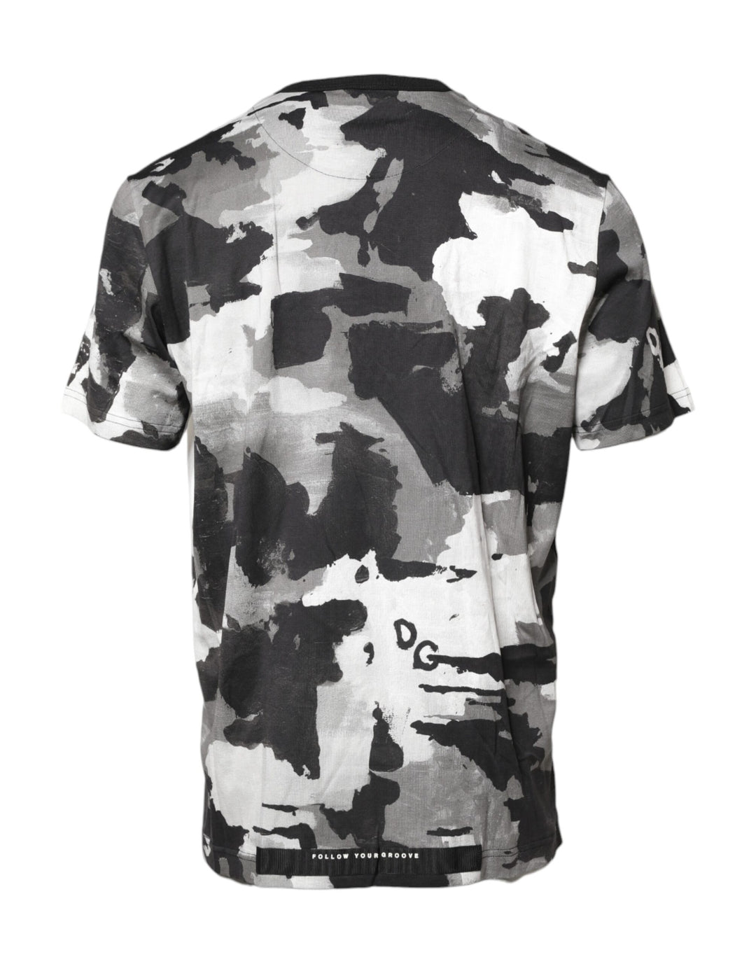 Dolce &amp; Gabbana Sample Sale Dolce &amp; Gabbana Multicolor Camouflage Crew Neck T-shirt - | Designer outlet