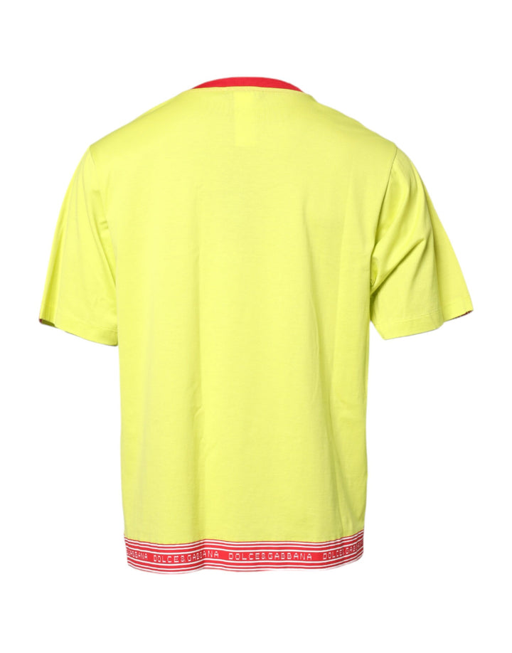 Dolce &amp; Gabbana Green Cotton 85 Patch Crew Neck T-shirt by Dolce &amp; Gabbana outlet now on sale
