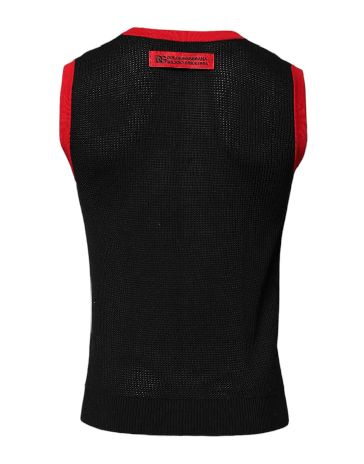 Dolce &amp; Gabbana Sample Sale Dolce &amp; Gabbana Black Cotton Slim Fit Round Neck T-shirt - | Designer outlet
