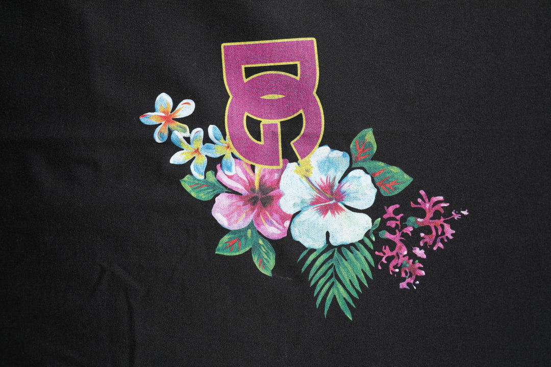 Dolce &amp; Gabbana Sample Sale Dolce &amp; Gabbana Black DG Floral Print Crew Neck T-shirt - | Designer outlet