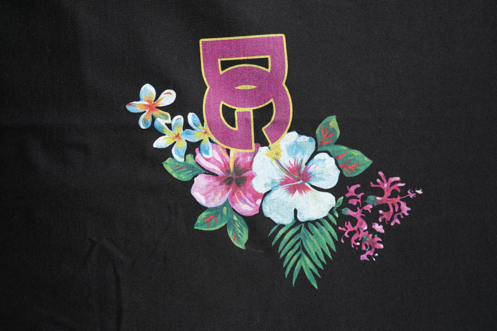 Dolce &amp; Gabbana Sample Sale Dolce &amp; Gabbana Black DG Floral Print Crew Neck T-shirt - | Designer outlet
