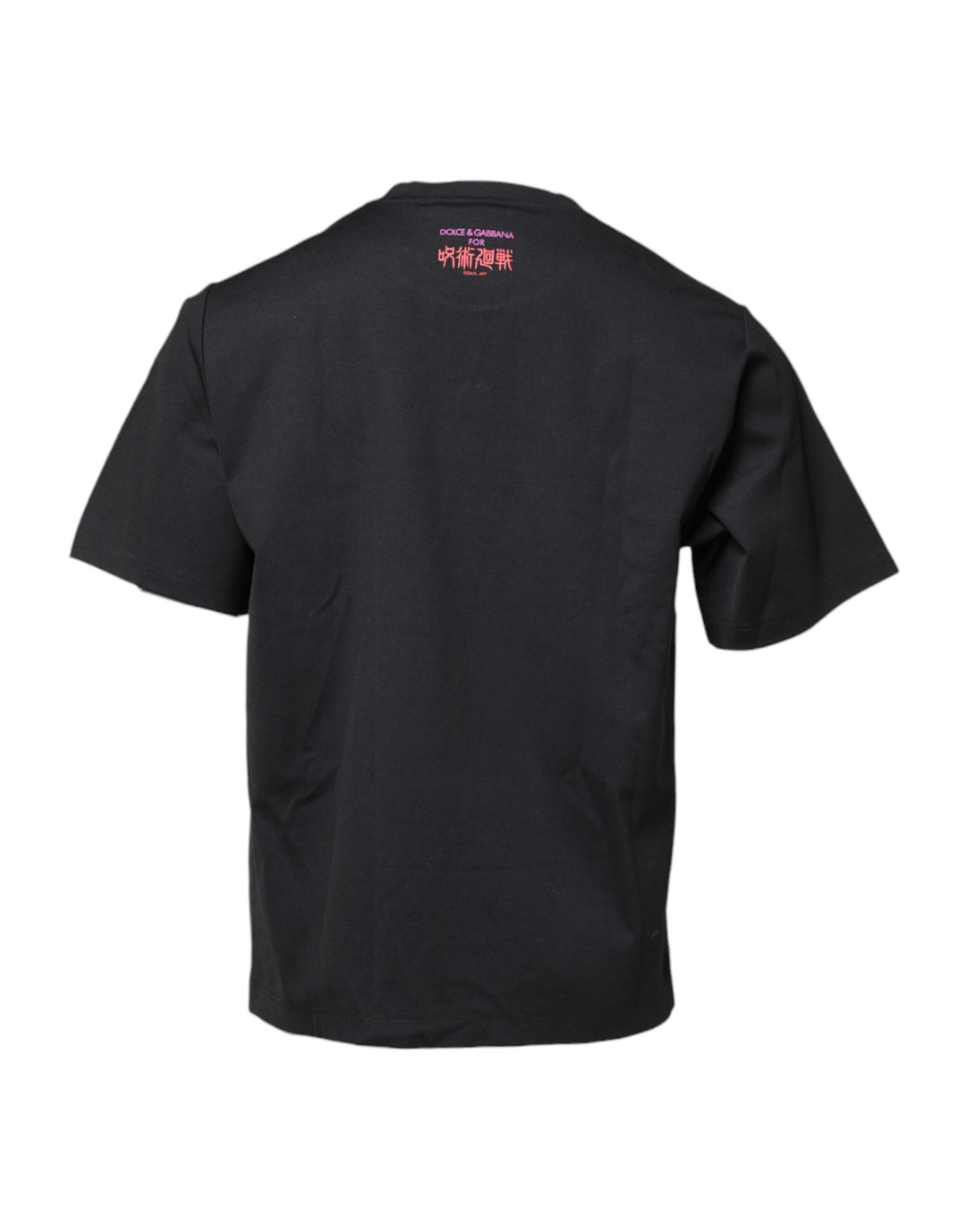 Dolce &amp; Gabbana Sample Sale Dolce &amp; Gabbana Black Cotton Graphic Print Crew Neck T-shirt - | Designer outlet