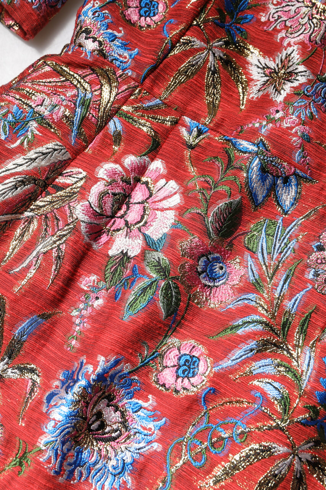 Dolce &amp; Gabbana Sample Sale Dolce &amp; Gabbana Red Floral Jacquard A-line Mini Dress - | Designer outlet