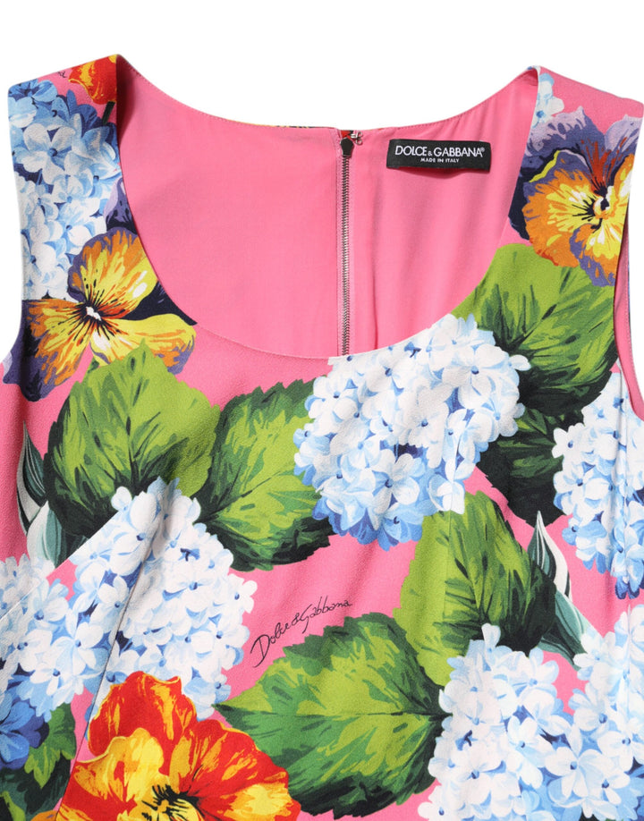 Dolce &amp; Gabbana Sample Sale Dolce &amp; Gabbana Multicolor Floral Sleeveless Sheath Dress - | Designer outlet