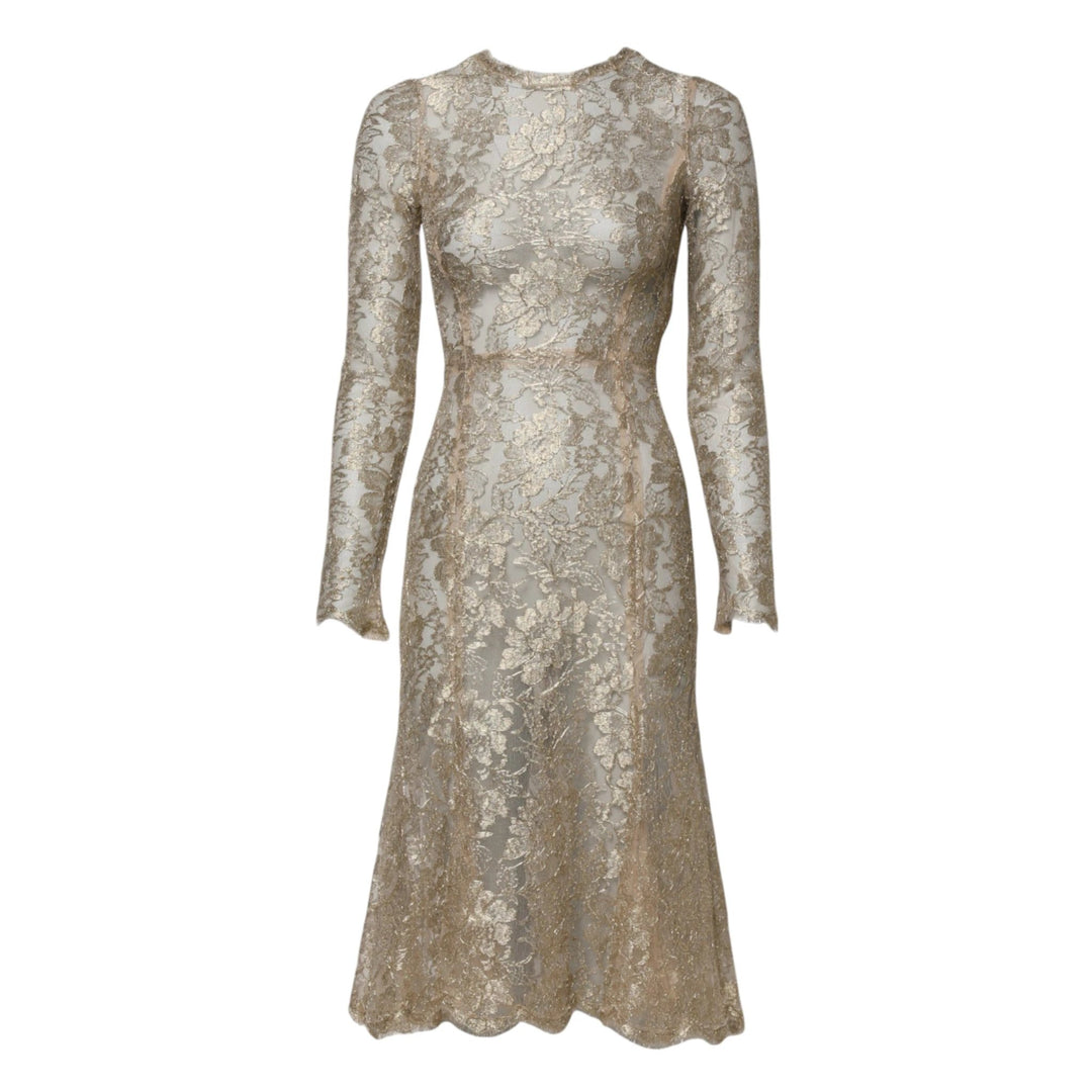 Dolce & Gabbana Gold Floral Lace Dress | Designer Fashion Outlet, Authentic Dresses On Sale Ask Me Wear Dolce & Gabbana Gold Floral Lace Dress | Designer Fashion Outlet, Authentic Dresses On Sale Ask Me Wear