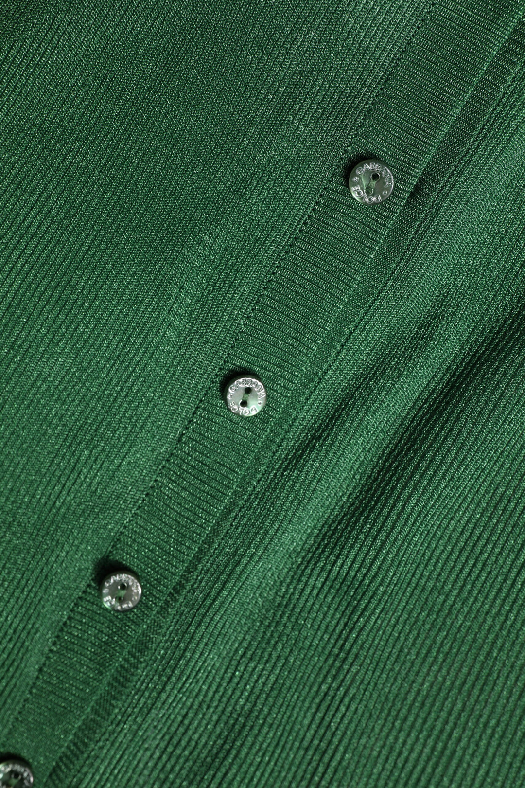 Dolce & Gabbana Green Polyester Long Sleeves Cardigan Sweater by Dolce & Gabbana outlet now on sale