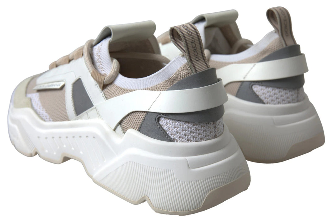 Dolce &amp; Gabbana Sample Sale Dolce &amp; Gabbana Sneakers White Beige Leather Sport DAYMASTER Shoes - | Designer outlet