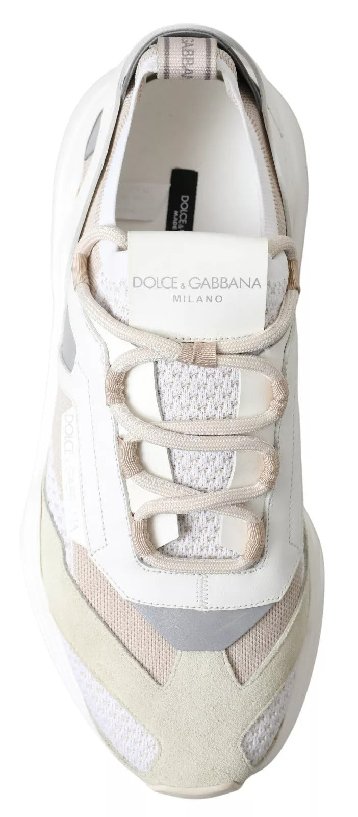 Dolce &amp; Gabbana Sample Sale Dolce &amp; Gabbana Sneakers White Beige Leather Sport DAYMASTER Shoes - | Designer outlet