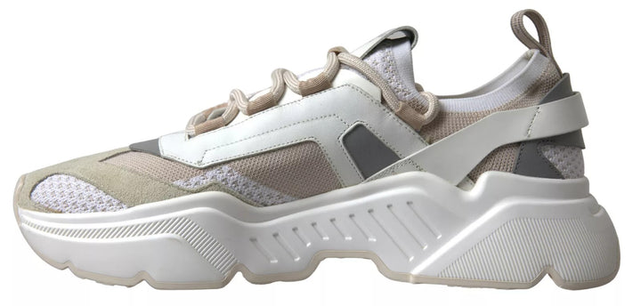Dolce &amp; Gabbana Sample Sale Dolce &amp; Gabbana Sneakers White Beige Leather Sport DAYMASTER Shoes - | Designer outlet