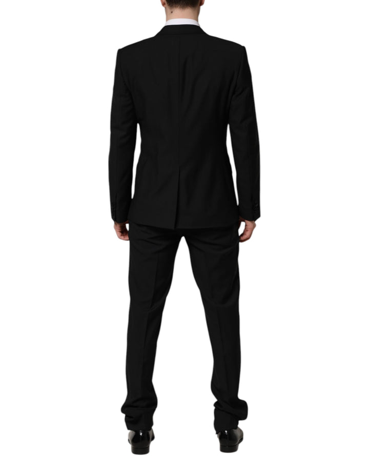 Dolce & Gabbana Black MARTINI Crystal Embellished 3 Pc Suit