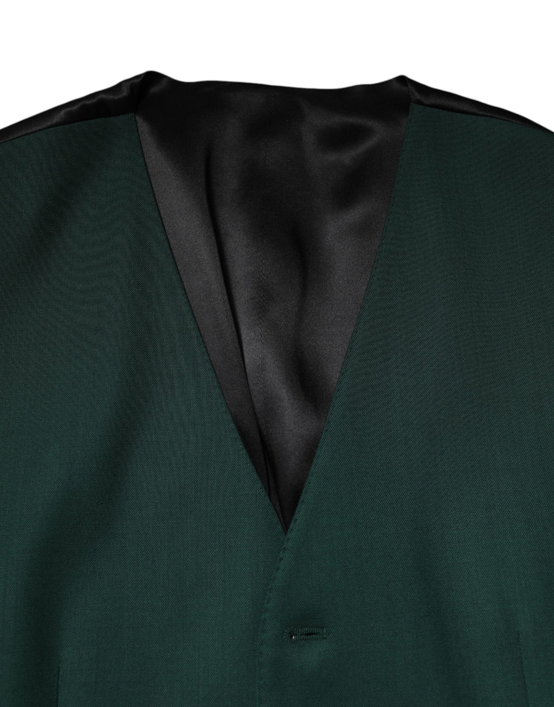 Dolce &amp; Gabbana Sample Sale Dolce &amp; Gabbana Green Wool Dress Formal Men Waistcoat Vest - | Designer outlet