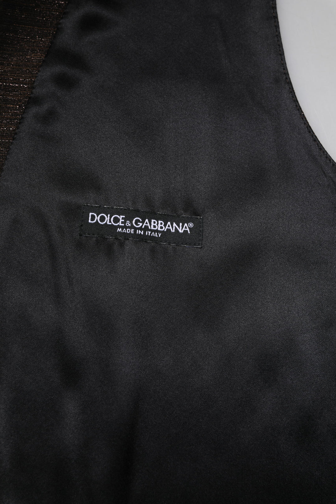 Dolce &amp; Gabbana Sample Sale Dolce &amp; Gabbana Dark Brown Dress Formal Men Waistcoat Vest - | Designer outlet