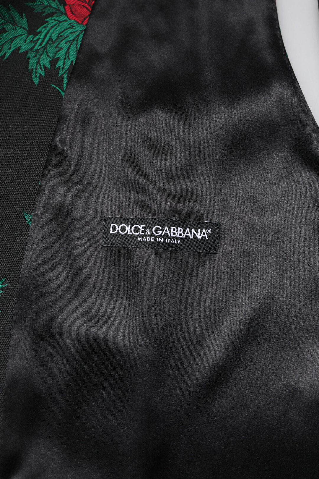 Dolce &amp; Gabbana Sample Sale Dolce &amp; Gabbana Red Floral Brocade Formal Men Waistcoat Vest - | Designer outlet