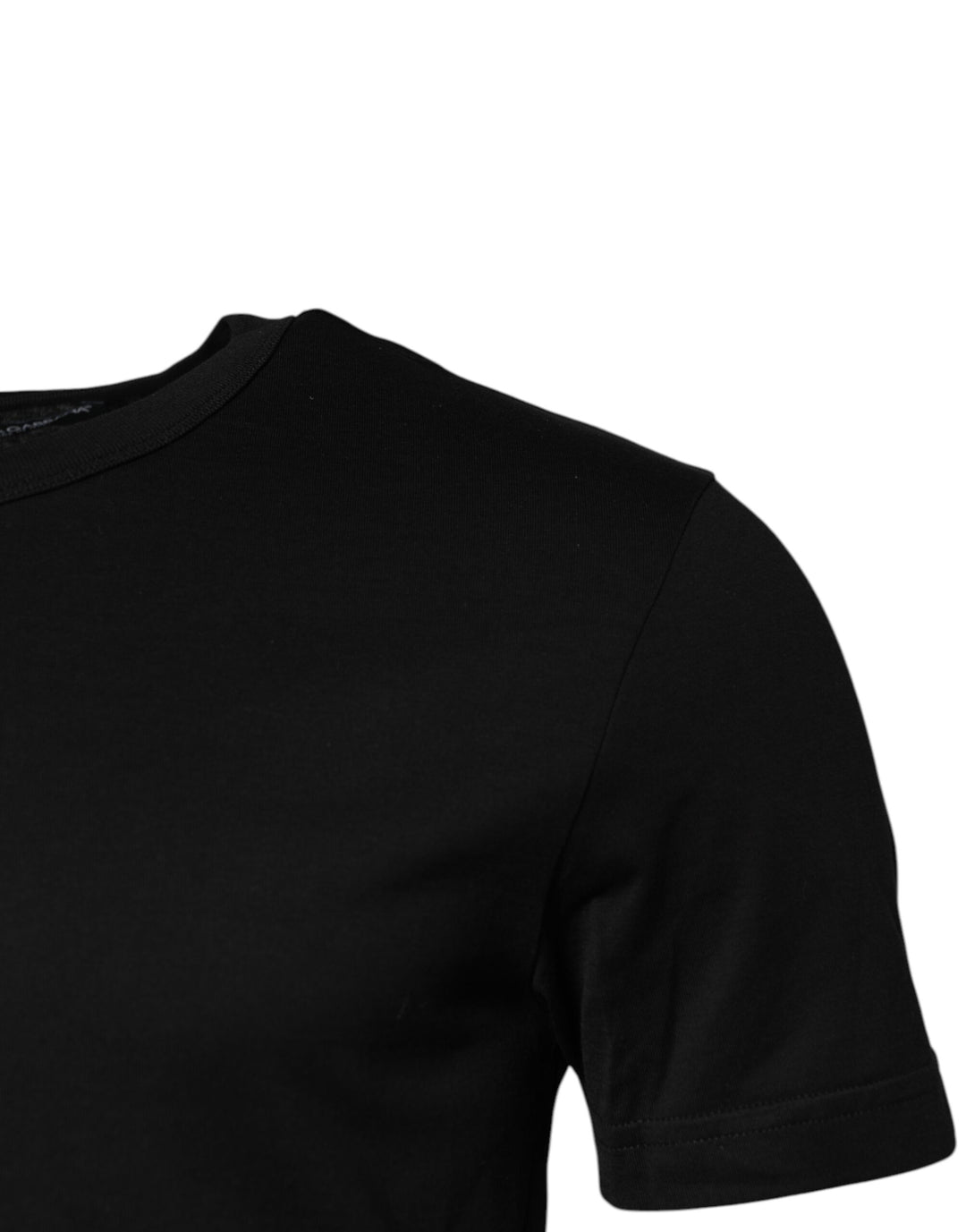 Dolce &amp; Gabbana Sample Sale Dolce &amp; Gabbana Black Cotton Short Sleeves Round Neck T-shirt - | Designer outlet