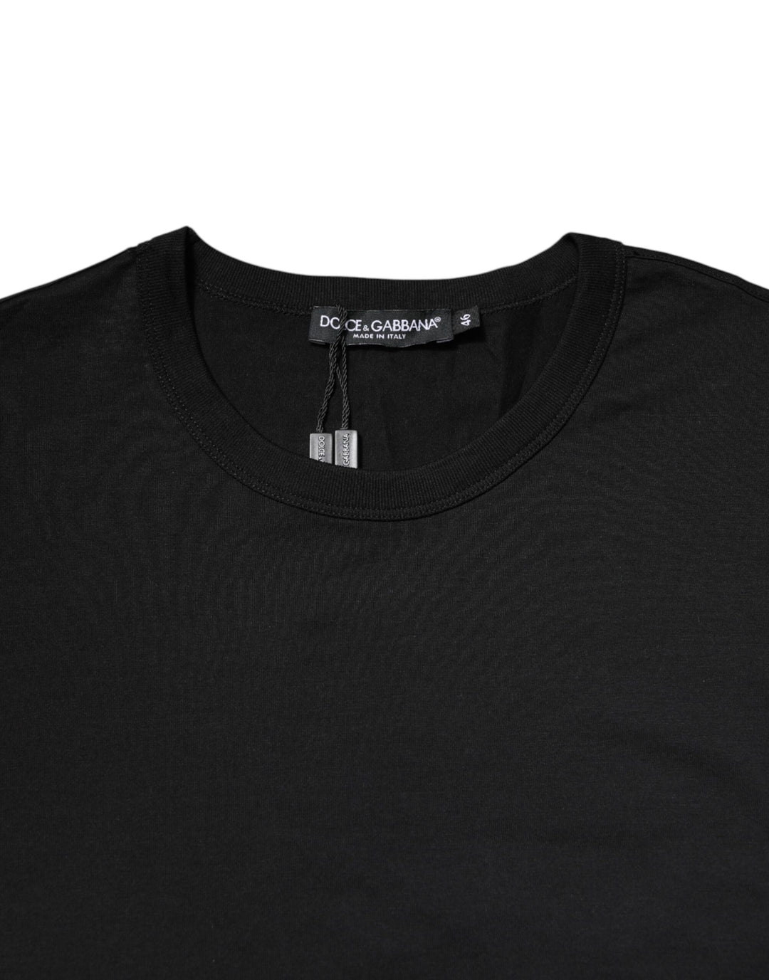 Dolce &amp; Gabbana Sample Sale Dolce &amp; Gabbana Black Cotton Short Sleeves Round Neck T-shirt - | Designer outlet