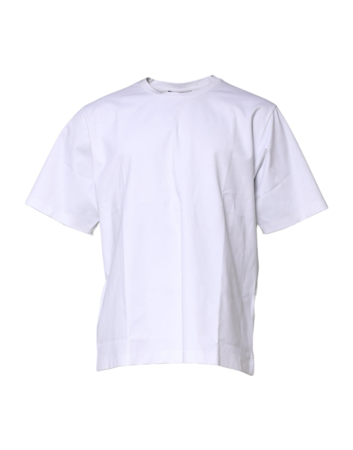 Dolce &amp; Gabbana Sample Sale Dolce &amp; Gabbana White Cotton Short Sleeves Crew Neck T-shirt - | Designer outlet