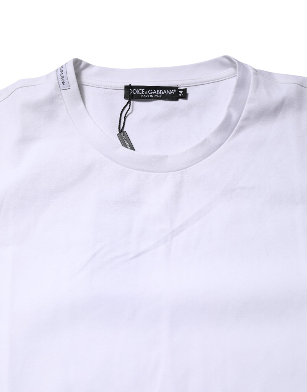 Dolce &amp; Gabbana Sample Sale Dolce &amp; Gabbana White Cotton Short Sleeves Crew Neck T-shirt - | Designer outlet