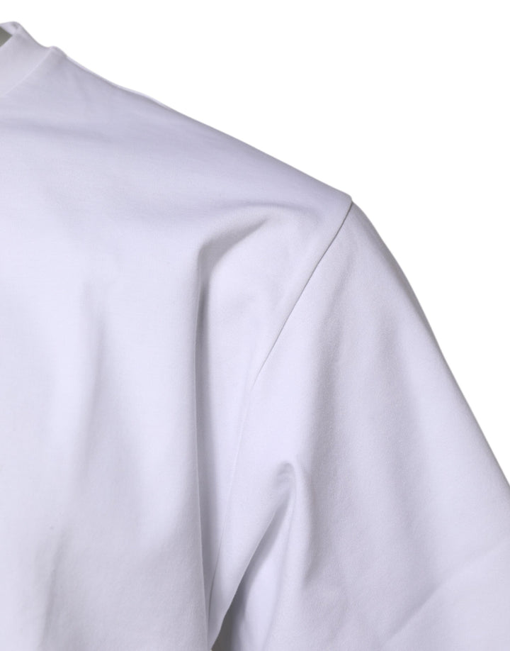 Dolce &amp; Gabbana Sample Sale Dolce &amp; Gabbana White Cotton Short Sleeves Crew Neck T-shirt - | Designer outlet