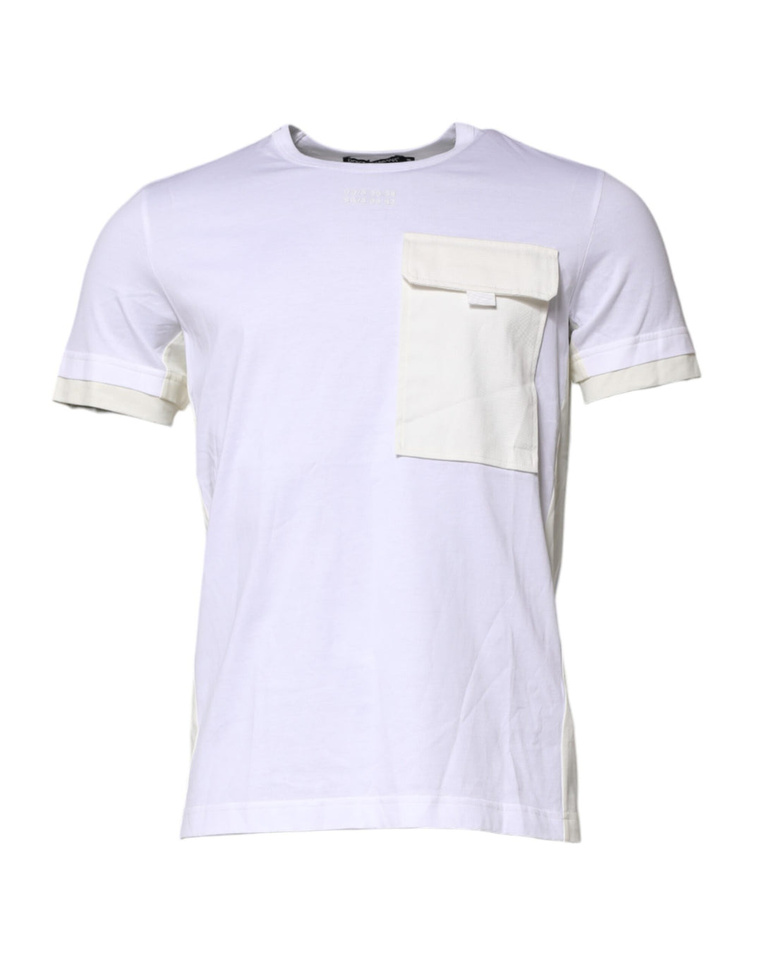 Dolce &amp; Gabbana Sample Sale Dolce &amp; Gabbana White Cotton Pocket Short Sleeves T-shirt - | Designer outlet