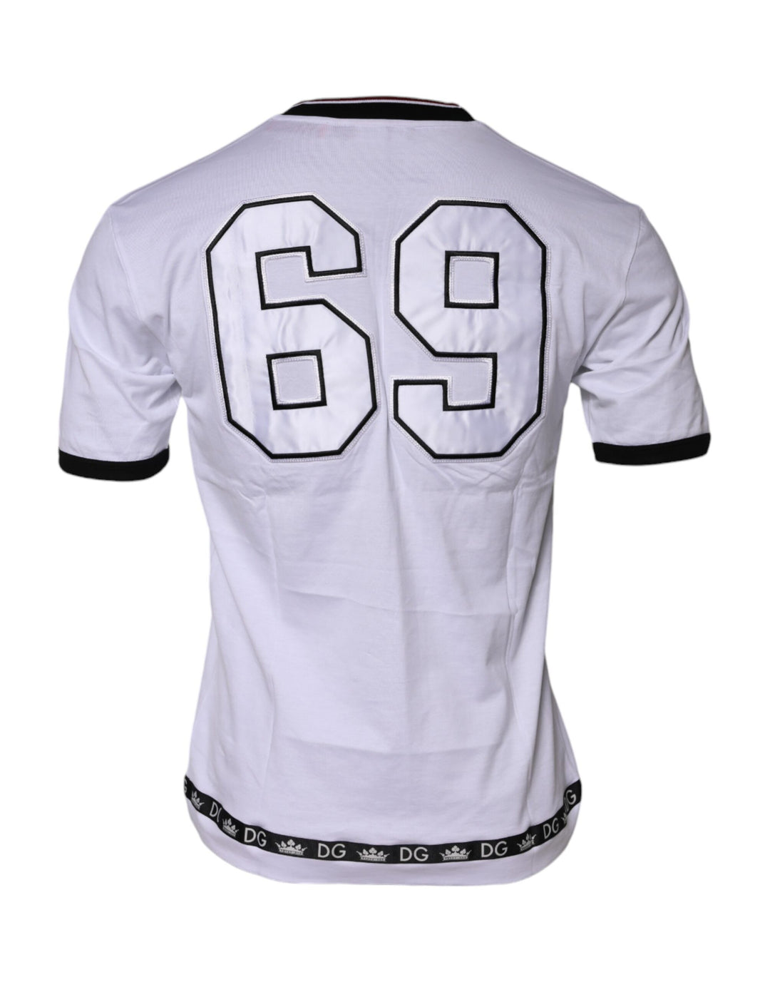 Dolce &amp; Gabbana Sample Sale Dolce &amp; Gabbana White Cotton Crown King Embroidery T-shirt - | Designer outlet