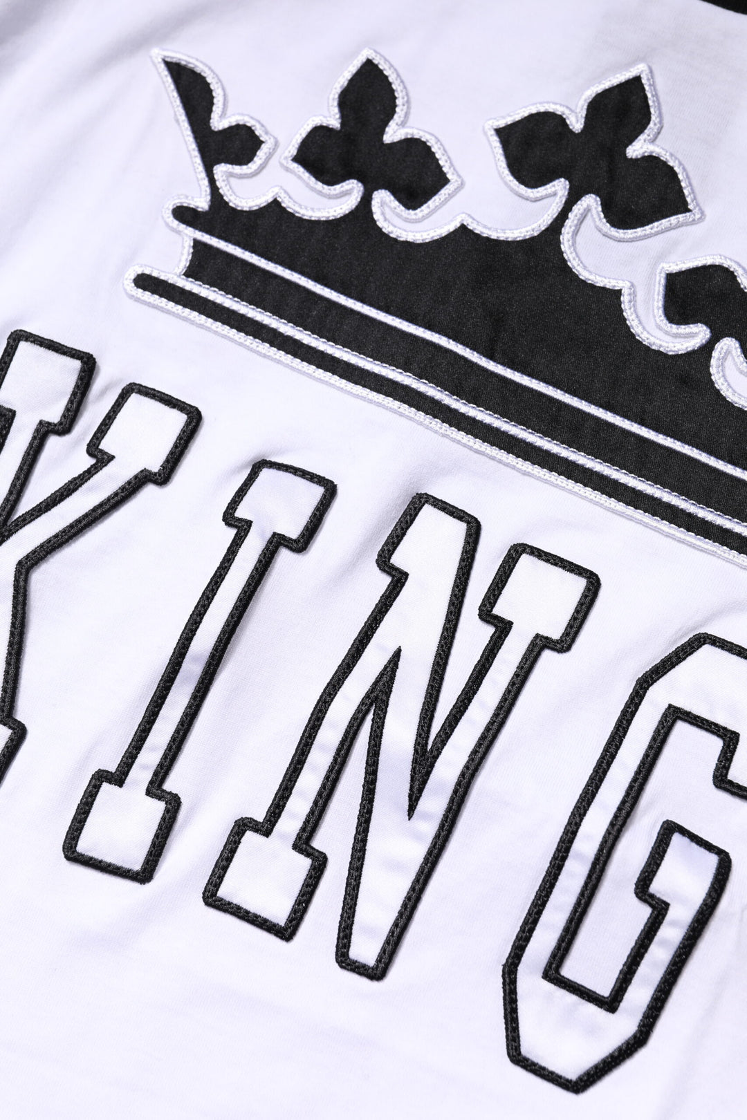 Dolce &amp; Gabbana Sample Sale Dolce &amp; Gabbana White Cotton Crown King Embroidery T-shirt - | Designer outlet
