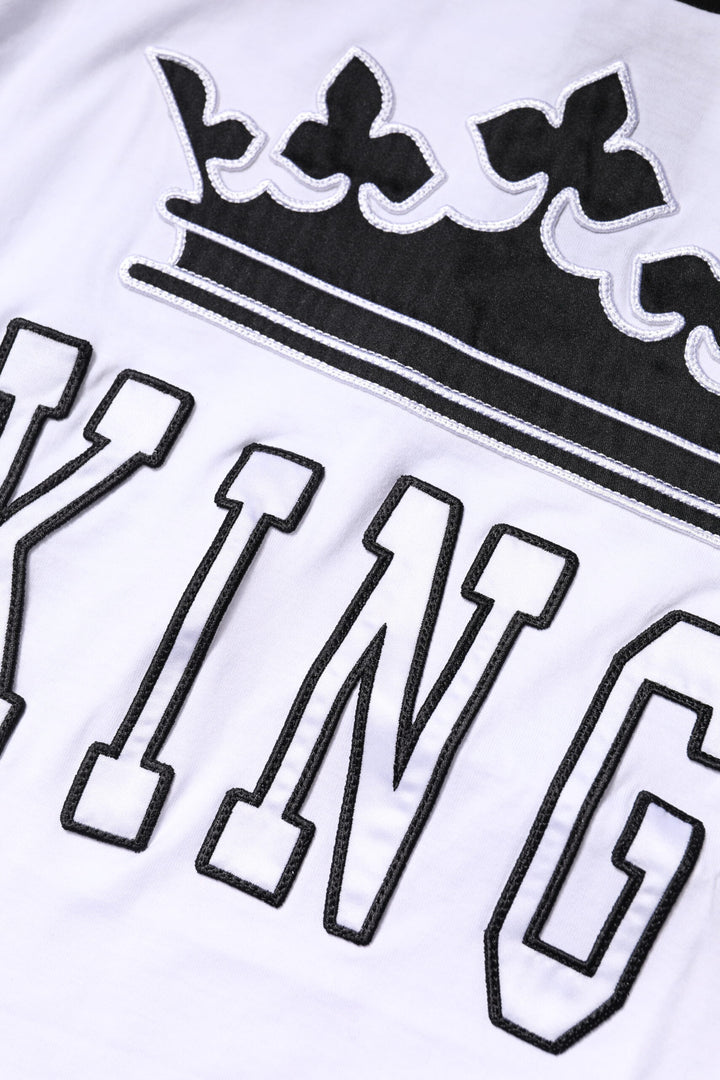 Dolce &amp; Gabbana Sample Sale Dolce &amp; Gabbana White Cotton Crown King Embroidery T-shirt - | Designer outlet