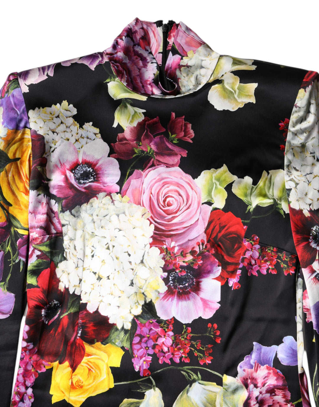Dolce & Gabbana Sample Sale Dolce & Gabbana Multicolor Ortensies Long Sleeves Blouse Top - | Designer outlet