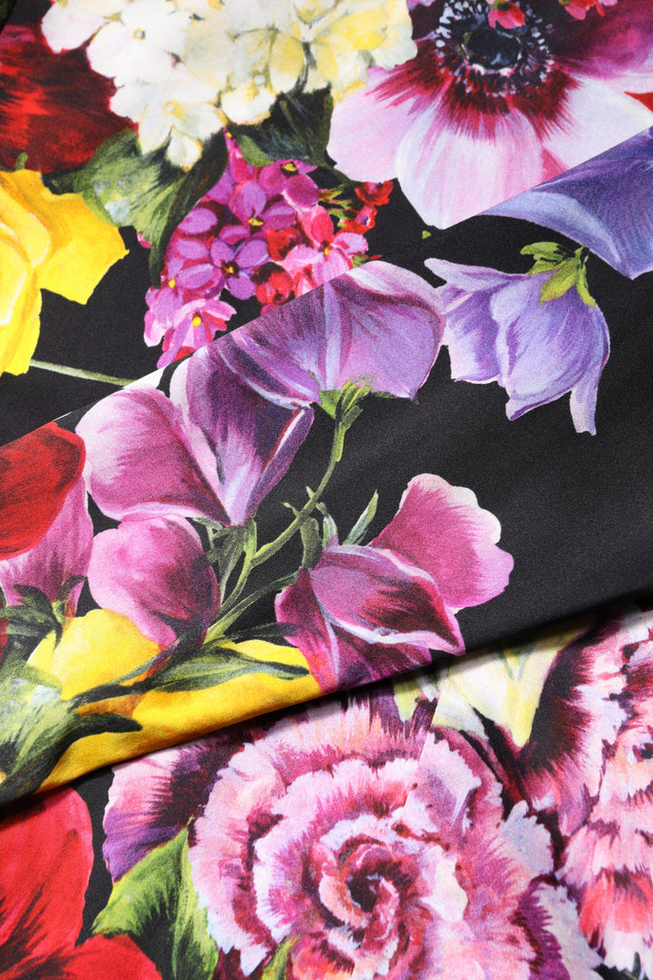 Dolce & Gabbana Sample Sale Dolce & Gabbana Multicolor Ortensies Long Sleeves Blouse Top - | Designer outlet